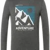 Super.natural Adventure Skildpaddehals Herrer, Gr&aring; -Campingtøj Butik supernatural adventure turtle neck men pirate grey melange feather grey hydro 3