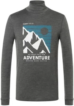 Super.natural Adventure Skildpaddehals Herrer, Gr&aring;