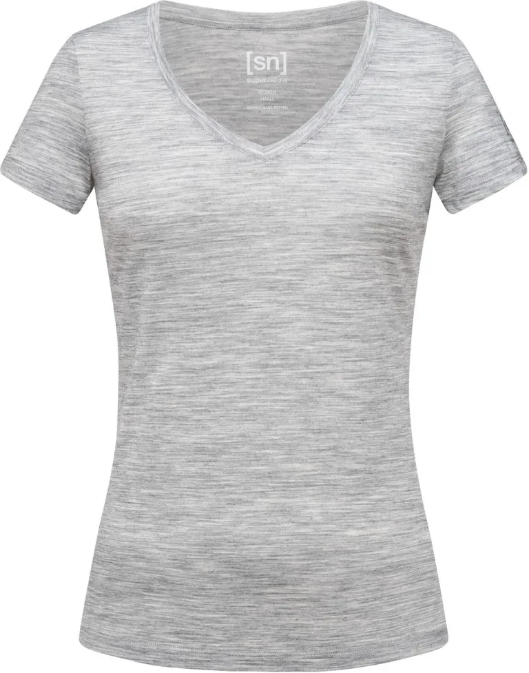 Super.natural BASE V-NECK TEE 140 Damer, Sort 3 Super.natural BASE V-NECK TEE 140 Damer, Sort