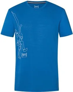 Super.natural Climbing Line Tee Men, Bl&aring;