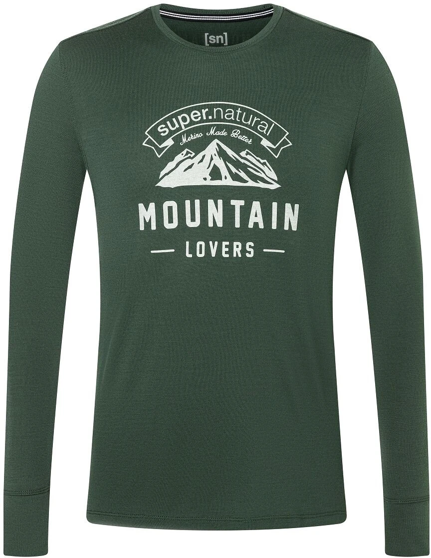 Super.natural Mountain Lovers LS Skjorte Herrer, Grå 3 Super.natural Mountain Lovers LS Skjorte Herrer, Grå