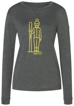 Super.natural Skianto LS Skjorte Damer, Gr&aring;