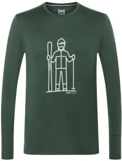 Super.natural Skieur LS Skjorte Herrer, Gr&oslash;n