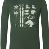 Super.natural Skiing Bear LS Skjorte Herrer, Grå 2 Super.natural Skiing Bear LS Skjorte Herrer, Grå -Campingtøj Butik supernatural skiing bear ls shirt men deep forest feather grey willow brough 4