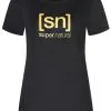Super.natural The Essential Logo Te Damer, Sort 1 Super.natural The Essential Logo Te Damer, Sort -Campingtøj Butik supernatural the essential logo tee women jet black melange gold 4