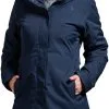 Tatonka Stir Hætteklædte Frakke Damer, Blå 1 Tatonka Stir Hætteklædte Frakke Damer, Blå -Campingtøj Butik tatonka stir hooded coat women dark navy 2