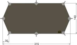 Tatonka Tarp Wing 1 LT, Gr&aring;