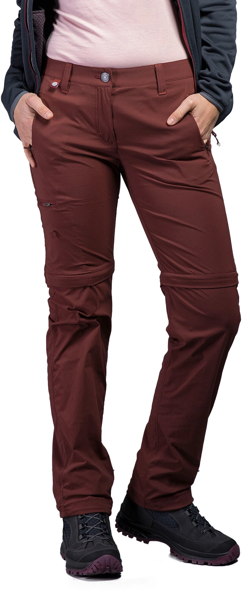 Tatonka Travel Zip Off Pants Women, Rød 3 Tatonka Travel Zip Off Pants Women, Rød