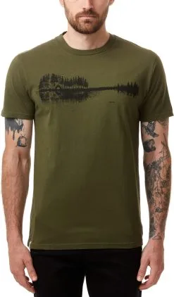 Tentree Summer Guitar T-shirt Herrer, Hvid