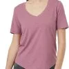 Tentree Treeblend V-Neck T-Shirt Women, Pink