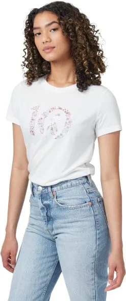 Tentree Wildfields Ten T-shirt Damer, Hvid