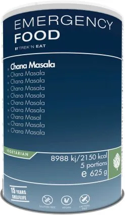 Trek'n Eat Trek'n Eat Emergency Food Kan 625g, Chana Masala Chickpeas