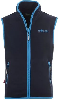 TROLLKIDS Arendal Vest B&oslash;rn, Bl&aring;/pink