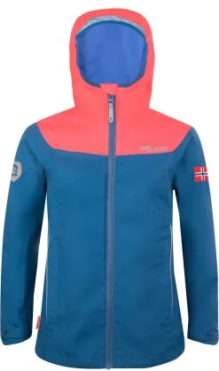 TROLLKIDS Bergen Jakke Piger, Bl&aring;/violet