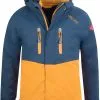 TROLLKIDS Bryggen 3in1 Jakke B&oslash;rn, Petroleumsgr&oslash;n/bl&aring; -Campingtøj Butik trollkids bryggen 3in1 jacket kids mystic blue golden yellow 4 1