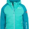 TROLLKIDS Hafjell Pro Snejakke B&oslash;rn, Bl&aring; -Campingtøj Butik trollkids hafjell pro snow jacket kids light petrol dark mint white 2