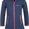 TROLLKIDS Lillesand Frakke Piger, Bl&aring;/turkis -Campingtøj Butik trollkids lillesand coat girls navy magenta 2 1