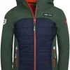 TROLLKIDS Lysefjord Jakke Børn, Blå 1 TROLLKIDS Lysefjord Jakke Børn, Blå -Campingtøj Butik trollkids lysefjord jacket kids forest green navy flame orange 2 1
