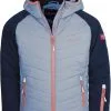 TROLLKIDS Myrkdalen Snejakke B&oslash;rn, Pink/bl&aring; -Campingtøj Butik trollkids myrkdalen snow jacket girls navy dusty blue antique rose 2