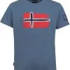 TROLLKIDS Oslo T-shirt B&oslash;rn, Gr&oslash;n -Campingtøj Butik trollkids oslo t shirt kids french blue 2