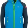 TROLLKIDS Rondane XT Jakke B&oslash;rn, Bl&aring;/r&oslash;d -Campingtøj Butik trollkids rondane xt zip off jacket kids navy med blue green 2 1