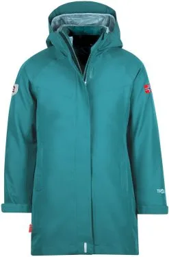 TROLLKIDS Senja 3-i-1 Frakke Piger, Gr&oslash;n