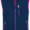 TROLLKIDS Trollfjord Vest B&oslash;rn, Bl&aring; -Campingtøj Butik trollkids trollfjord vest kids navy magenta 2 1
