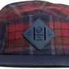 United By Blue Flannel 5-Panel Hat, Bl&aring;/oliven