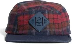 United By Blue Flannel 5-Panel Hat, Bl&aring;/oliven