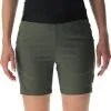 UYN Crossover Shorts Damer, Oliven -Campingtøj Butik uyn crossover stretch shorts women army green black 7