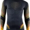 UYN Natyon 2.0 UW LS Turtle Neck Shirt, Sort/gul