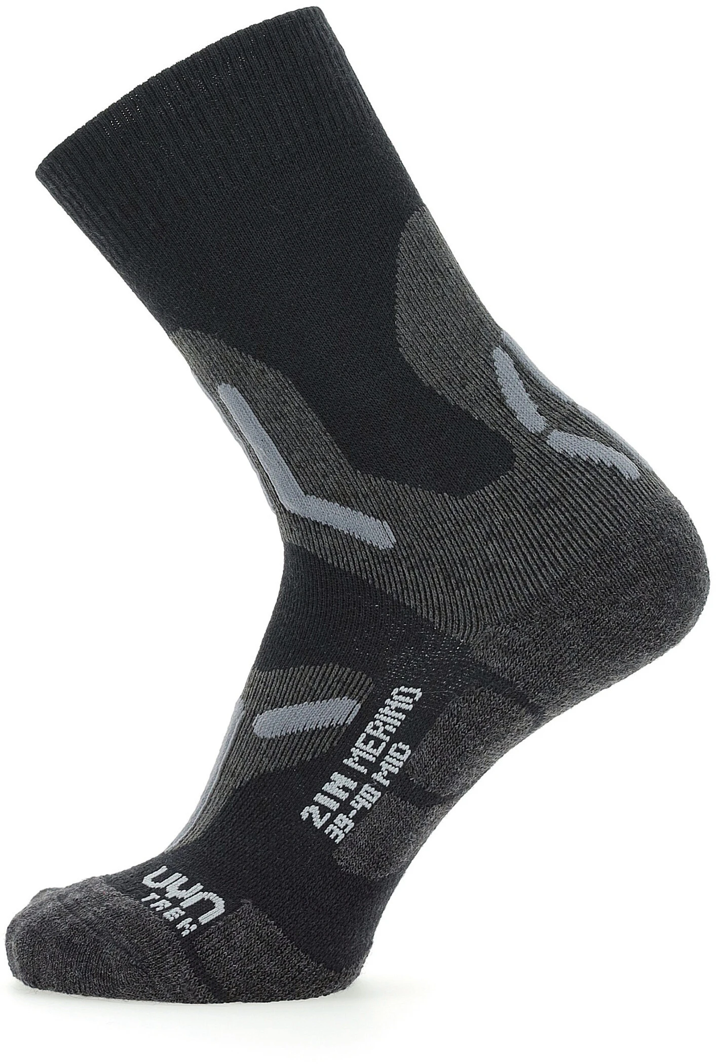 UYN Trekking 2in Merino Mid-cut Sokker Damer, Grå/pink 3 UYN Trekking 2in Merino Mid-cut Sokker Damer, Grå/pink