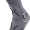 UYN Trekking Cool Merino Str&oslash;mper Damer, Gr&aring; -Campingtøj Butik uyn trekking cool merino socks women light grey melange pearl grey 2