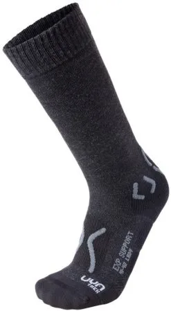 UYN Trekking Expl**** Support Str&oslash;mper Damer, Sort/gr&aring;