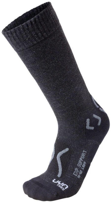 UYN Trekking Expl**** Support Strømper Damer, Sort/grå 3 UYN Trekking Expl**** Support Strømper Damer, Sort/grå