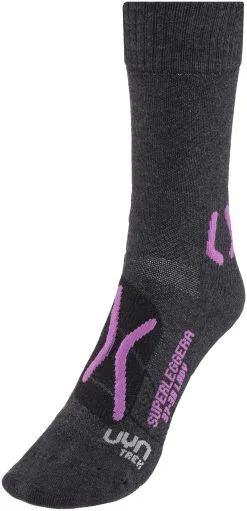 UYN Trekking Superleggera Str&oslash;mper Damer, Gr&aring;/turkis