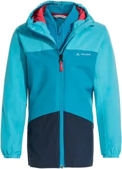 VAUDE Escape 3i1 Jakke B&oslash;rn, R&oslash;d