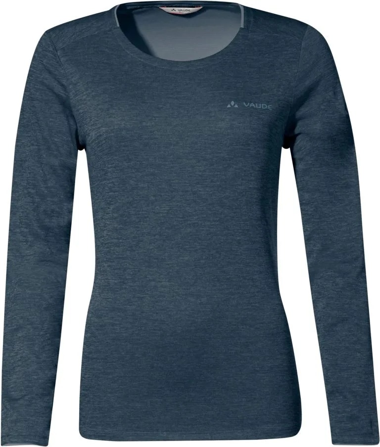 VAUDE Essential Langærmet T-shirt Damer, Blå 3 VAUDE Essential Langærmet T-shirt Damer, Blå