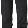 VAUDE Farley Stretch III Capribukser Med T-lynl&aring;s Damer, Sort -Campingtøj Butik vaude farley stretch iii capri t zip pants women black 7