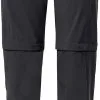 VAUDE Farley Stretch ZO II T-Zip Bukser Damer, Bl&aring; -Campingtøj Butik vaude farley stretch zo ii t zip pants women black 7