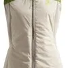 VAUDE Green Core Isolationsvest Damer, Beige/grøn 1 VAUDE Green Core Isolationsvest Damer, Beige/grøn -Campingtøj Butik vaude green core insulation vest women badger 2
