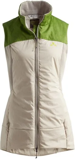 VAUDE Green Core Isolationsvest Damer, Beige/gr&oslash;n