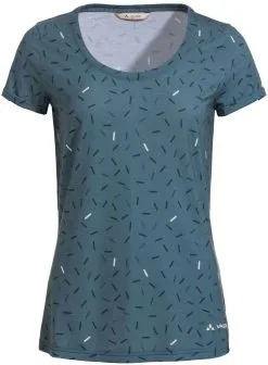 VAUDE Skomer AOP T-shirt Damer, Gr&oslash;n