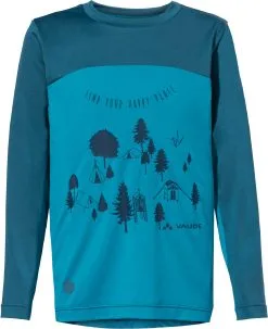 VAUDE Solaro II Lang&aelig;rmet T-shirt B&oslash;rn, Gr&oslash;n
