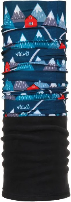 Viking Europe Polartec Outside Bandana B&oslash;rn, Hvid/brun