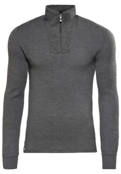 Woolpower 200 Zip Turtleneck Med Lynl&aring;s, Bl&aring;