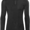 Woolpower Lite Rullekrave, Sort -Campingtøj Butik woolpower lite zip turtleneck unisex black 5