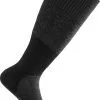 Woolpower Skilled 400 Kn&aelig;h&oslash;je Sokker, Gr&aring;/sort -Campingtøj Butik woolpower skilled knee high 400 socken black dark grey 1
