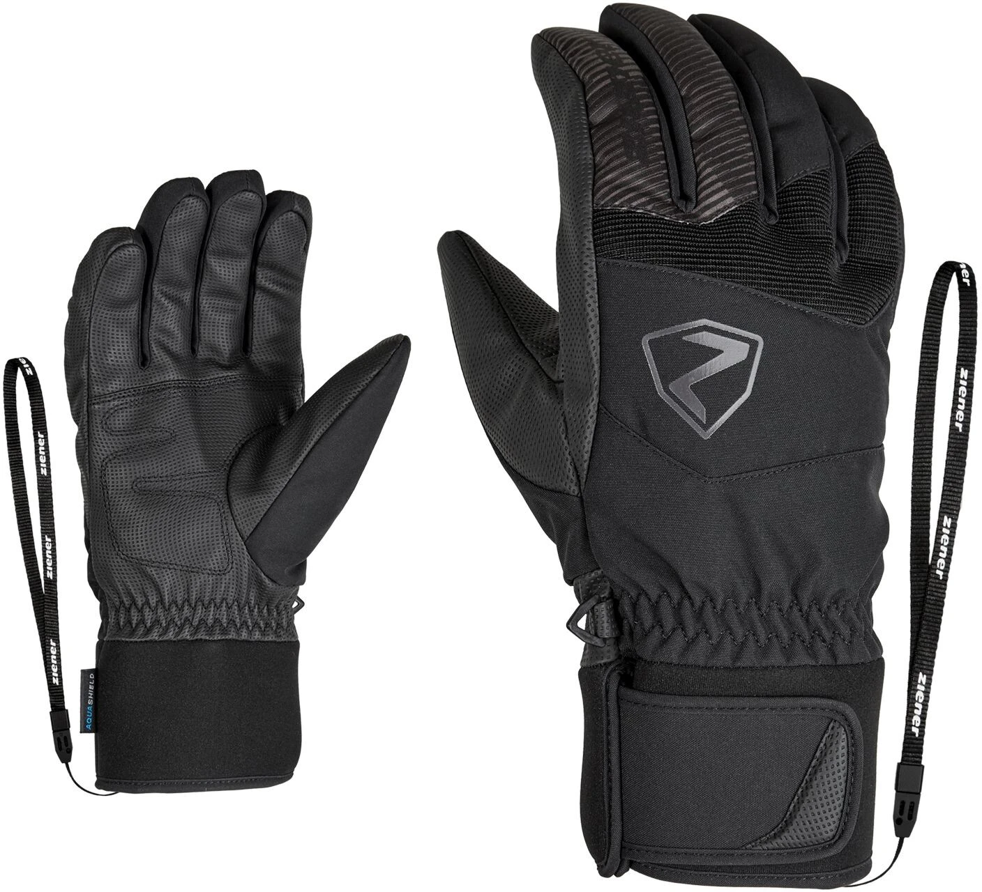 Ziener Ginx AS AW Alpine Skiing Handsker, Sort 3 Ziener Ginx AS AW Alpine Skiing Handsker, Sort