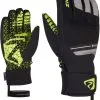 Ziener Granit GTX AW Alpine Skiing Handsker, Sort/gul -Campingtøj Butik ziener granit gtx aw alpine skiing gloves stone grey 1